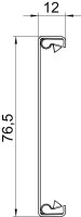 OBO GS-OTRW Víko, pro kanál Rapid 80, 80x2000mm, čistě bílá Ocel