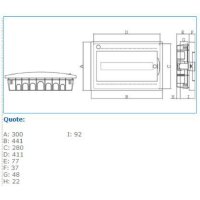 rozváděčová skříň pod omítku IP 40 vč. svorkovnic IBOCO 04103.S