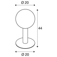 GLOO PURE 44 Pole, venkovní stojací svítidlo, E27, antracit, IP44    SLV 1002000