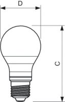 LED žárovka E27 5-40W A60 827 - poškozený obal - 2.jakost (výprodej)