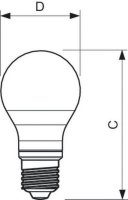 LED žárovka PHILIPS E27 5-40W A60 827 - poškoz. obal