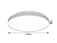 OSCAR2 svítidlo bílá LED 18W IP20 RABALUX 71175