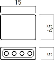 XSTRIP END CAP for 12 mm LED STRIPS