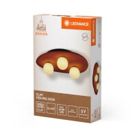 Dekorativní svítidlo LEDVANCE Decor Clay Nest Ceiling 3XG9 Brown
