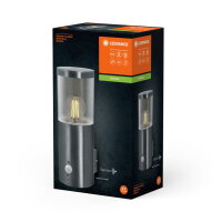 Endura Classic Ebro Wall Sensor E27 Stainless Steel LEDVANCE 4058075834927