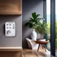 Rozbočka, 1x 16A + 2x 2,5A, 2xUSB A+C, b