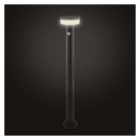 LED zahradní solární sloupkové svítidlo s čidlem soumraku TERION 12,5x12,5x80 cm