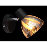 Nástěnné svítidlo ZACHERY černá matná 1x40W E14 IP20 GLOBO 54315S-1