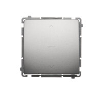 Třípólový žaluziový spínač 1-0-2, Satén KONTAKT SIMON BMZW1K.01/29