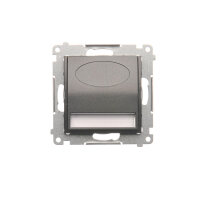 LED osvětlení 230V, 0.9 W, 4200 K, antracit KONTAKT SIMON DOSB.01/48