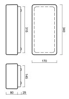 Přisazené svítidlo JENA 2 16W IP43 3K NZ3h SKLO OPAL bílá OSMONT JEN59238
