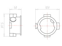 Krabice přístrojová pod omítku CEE 16 A KAISER 1075-04