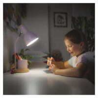 Stolní lampa POPPY na žárovku E27, růžová EMOS Z7640P