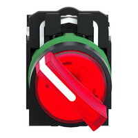 Schneider xB5AK124M5 Ovládač otočný prosvětlený s LED,1 Z+1V,230...240V-rudý