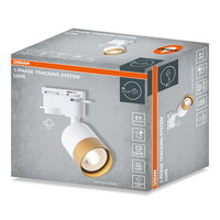 1-Phase Tracking Spot Luxe GU10 WHITE AND GOLD OSRAM 4099854599491