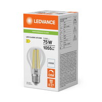 Světelný zdroj LED CLASSIC A DIM P 7.8W 840 Clear E27 LEDVANCE 4099854777110