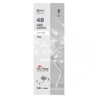 Vánoční LED stromek, 40cm, vnitřní, studená bílá, časovač