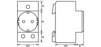 Doepke 09980028 RDS 6 Vestavná zásuvka 250 V AC/16 A