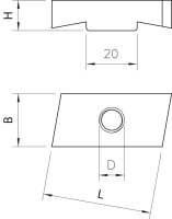 OBO MS50SN M12 A4 Kluzná matice pro profilovou lištu M12 Nerez ocel A4