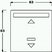 ABB 6020-0-1332Kryt stmívače nebo spínače žALziového s infračerveným přijímačem
