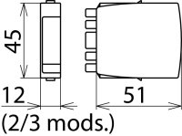 Modul kombinovaného svodiče pro dva páry BLITZDUCTOR XT s LifeCheck DEHN 920314