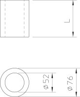 OBO FBA-DR100 Přepážka do dutých zdí o78x100mm hnědá