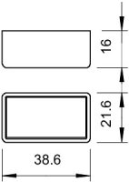 OBO CM3518 SK Ochranný kryt 38,6x21,6x16 oranžová Polyetylén PE