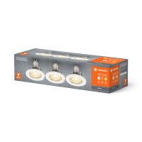 LEDVANCE SET X3 RECESS DOWNLIGHT GU10 3X 2.6W 2700K White