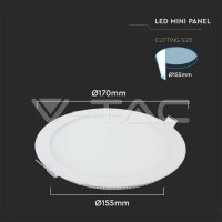 LED podhled svítidlo 12W VT-1207RD 4000K