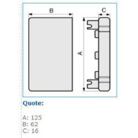 LAN 120x60 W 02254 LAN 120X60 W TERMINALE IBOCO B02254