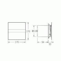 Ventilátor e120 G CATA 00901000