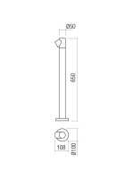 Sloupkové svítidlo UBOAT ST LED COB 5W IP65 DGR 3000K REDO 90545
