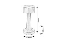SENAN LED 2,7W IP20 stříbrná 40lm RABALUX 74208