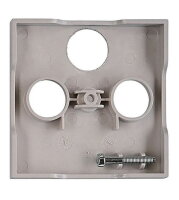 Kryt anténní zásuvky TV, typ HSAT-M, 3 otvory, stříbrný SCHRACK EV124310--
