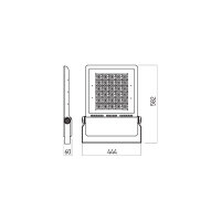 XFLOOD PROJECTOR 300W 90-305V AC 3000K C