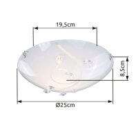 Stropní svítidlo BURGUNDY nikl 1xE27, max. ILLU 60W 230V GLOBO 40404-1