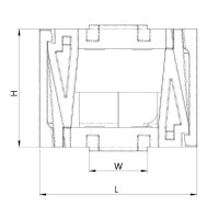 Sada držáků pro Flexibar a IBSB šířky 20 mm ERICO IFBS20