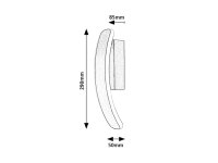 Jarnelle saténový chrom LED 12W IP20 800