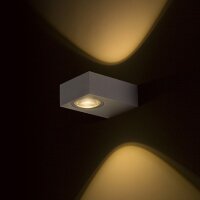 KORSO II nástěnná česaný hliník 230V LED 2x3W 120° IP54 3000K RENDL R12831