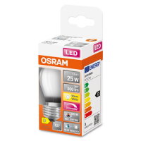 Světelný zdroj OSRAM LED SUPERSTAR PLUS CLASSIC P FILAMENT 2.2W 927 Frosted E27