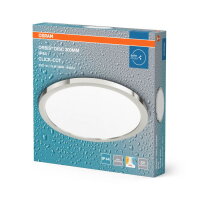 Bathroom Ceiling CCT IP44 300mm Chrome Click-CCT LEDVANCE 4099854446818