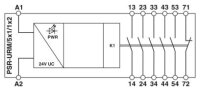 Vazební relé PSR-SPP- 24UC/URM/5X1/1X2 PHOENIX CONTACT 2981965