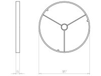 Přední prstevec KompaX 1, průměr 180 mm, do betonu KAISER 1293-18
