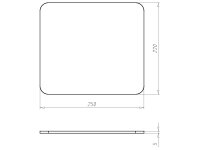 Víko krabice 238x208 mm, pod omítku KAISER 1097-93