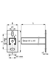 RapidStrut Konzola 41x41, sst 600mm WALRAVEN 6607864