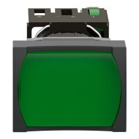 Schneider xB6DW3B1B Ovládač stiskací prosvětlený lícující s návratem,1 Z-zelený