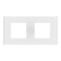 Krycí rámeček NOVÁ UNICA DECO MATERIALS dvojnásobný, Translucent white