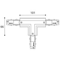 ECO TRACK LEFT 2 T-CONNECTOR, B DALI LED2 7362003
