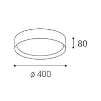 Stropní svítidlo MILA 40, B 30W 2700K/3000K/4000K černá LED2 1272073