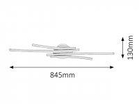 Meredith LED 19,2W IP20 chrom RABALUX 2481